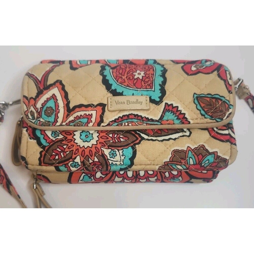 Vera Bradley Desert Floral All In One 3 in 1 Crossbody Wallet Wristlet Purse